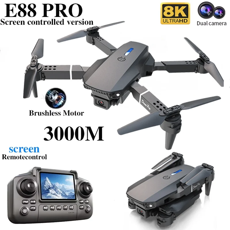 Drone Profissional E88 PRO com - Drone Lidar avaliação e preço